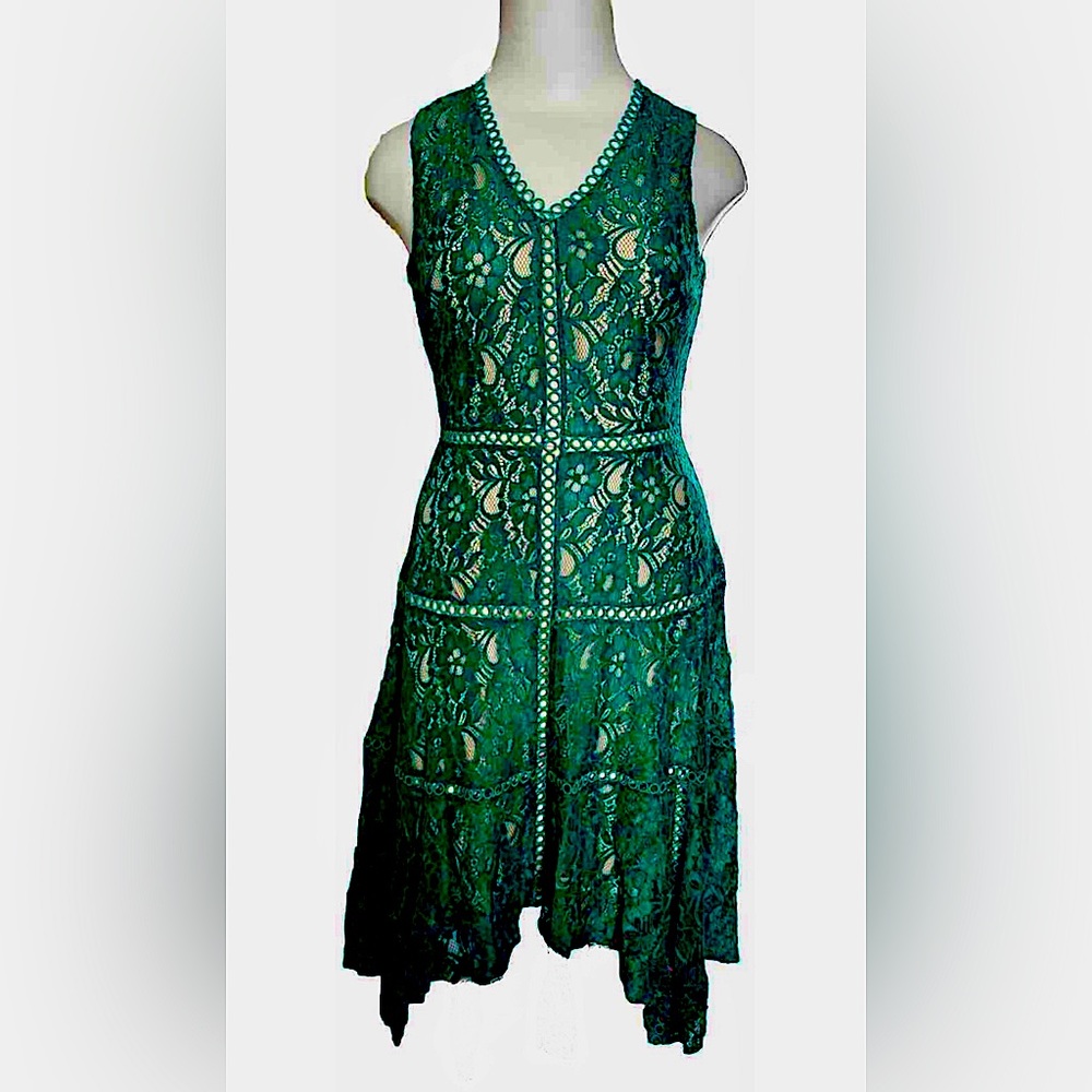 Lace Dress Emerald 8